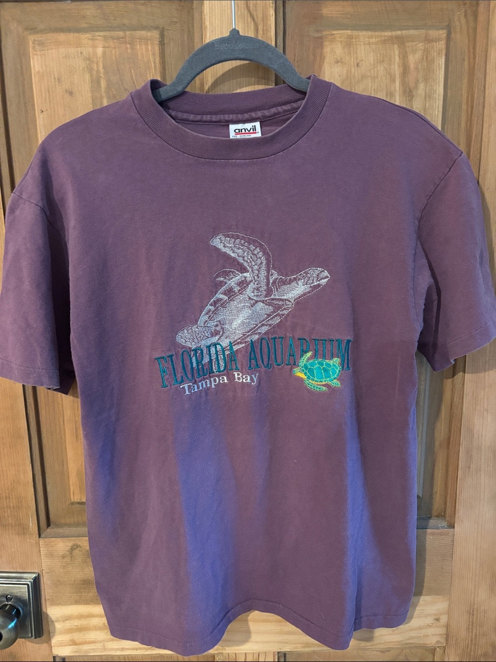 T-shirt with turtle graphic